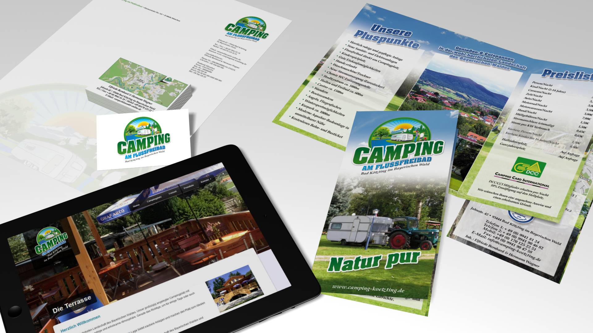Campingplatz Bad Ktzting Corporate Design & Branding - graphixolution