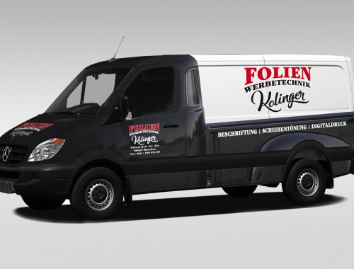 Folien Werbetechnik Kollinger - Folierung Sprinter in Hot Rod Pickup Optik