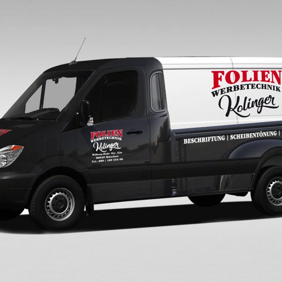 Folien Werbetechnik Kollinger - Folierung Sprinter in Hot Rod Pickup Optik
